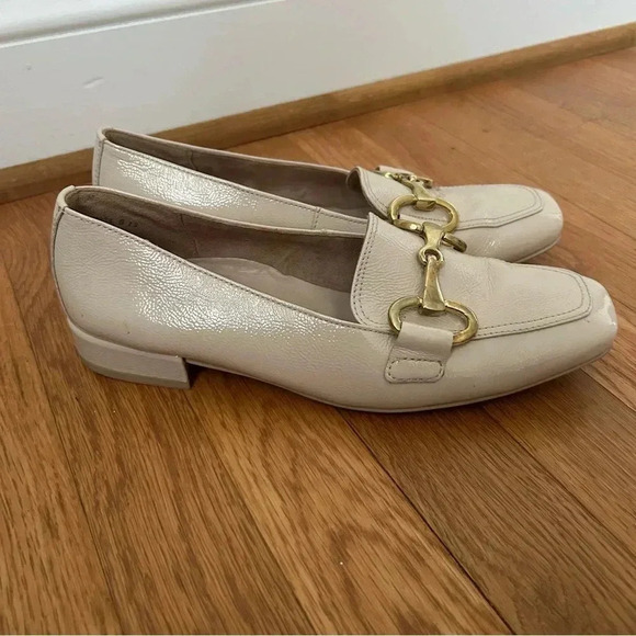 Paul Green Lil Lux Women's Shoes Cream Soft Nappa Leather Loafer Size 8 - Picture 2 of 8